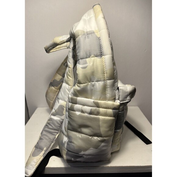 Rossignol UO Exclusive Puffer Backpack Bag White Camo Nylon Daypack